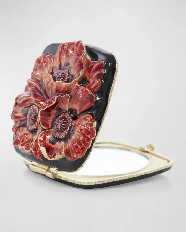 Jay Strongwater Poppy Square Compact | Thumbnail 2 Jay Strongwater Poppy Square Compact | Thumbnail 2