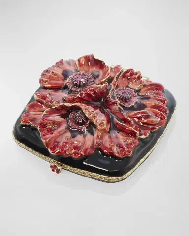 Jay Strongwater Poppy Square Compact | Thumbnail 4 Jay Strongwater Poppy Square Compact | Thumbnail 4