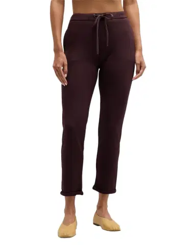 MAJESTIC FILATURES Drawstring French Terry Pants with Rolled Hem | Thumbnail 1 MAJESTIC FILATURES Drawstring French Terry Pants with Rolled Hem | Thumbnail 1
