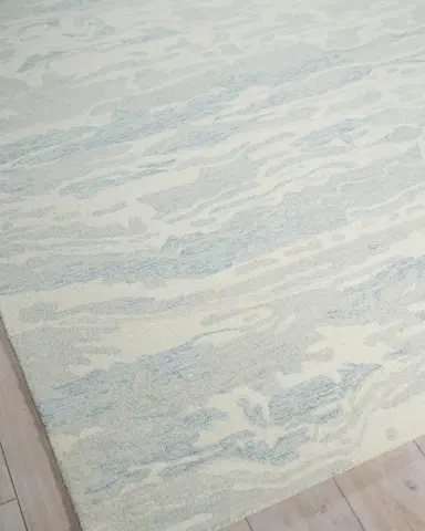 Exquisite Rugs Cortero Hand-Tufted Light Blue & Ivory Rug | Thumbnail 1 Exquisite Rugs Cortero Hand-Tufted Light Blue & Ivory Rug | Thumbnail 1