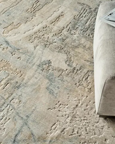 Exquisite Rugs Infinity Power-Loomed Ivory/Blue/Terracotta Rug | Thumbnail 5 Exquisite Rugs Infinity Power-Loomed Ivory/Blue/Terracotta Rug | Thumbnail 5