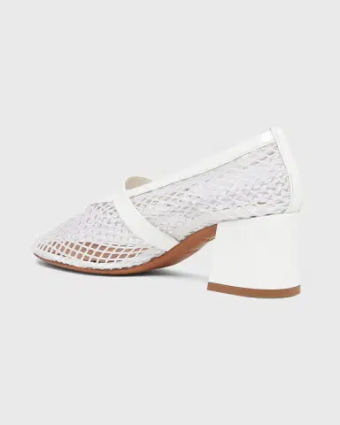 Alaïa 55mm Fishnet Ballerina Pumps | Thumbnail 2 Alaïa 55mm Fishnet Ballerina Pumps | Thumbnail 2