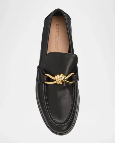 Bottega Veneta Astaire Metal-Knot Leather Loafers | Thumbnail 6 Bottega Veneta Astaire Metal-Knot Leather Loafers | Thumbnail 6