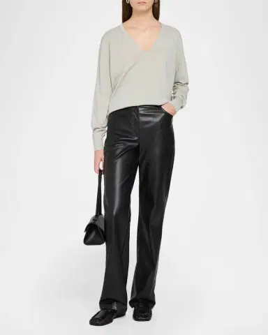 Dries Van Noten Diamond Ajoure Stitch V-Neck Sweater | Thumbnail 2 Dries Van Noten Diamond Ajoure Stitch V-Neck Sweater | Thumbnail 2