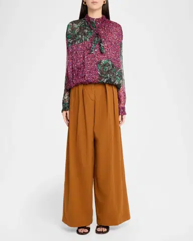 Dries Van Noten Pamplona Pleated Wide-Leg Pants | Thumbnail 2 Dries Van Noten Pamplona Pleated Wide-Leg Pants | Thumbnail 2