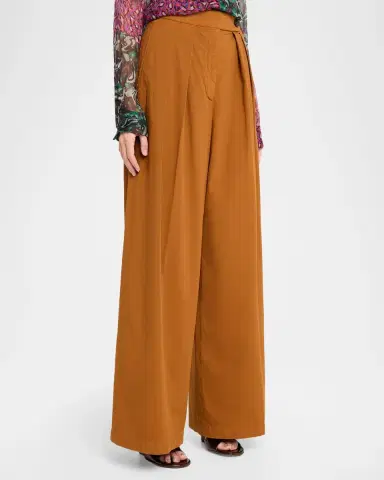 Dries Van Noten Pamplona Pleated Wide-Leg Pants | Thumbnail 4 Dries Van Noten Pamplona Pleated Wide-Leg Pants | Thumbnail 4