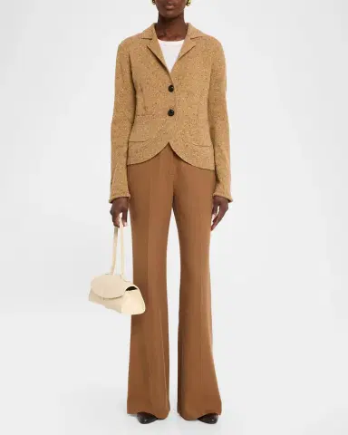 Lafayette 148 New York Donegal Curved-Hem Cashmere Jacket | Thumbnail 2 Lafayette 148 New York Donegal Curved-Hem Cashmere Jacket | Thumbnail 2