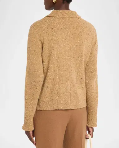 Lafayette 148 New York Donegal Curved-Hem Cashmere Jacket | Thumbnail 3 Lafayette 148 New York Donegal Curved-Hem Cashmere Jacket | Thumbnail 3