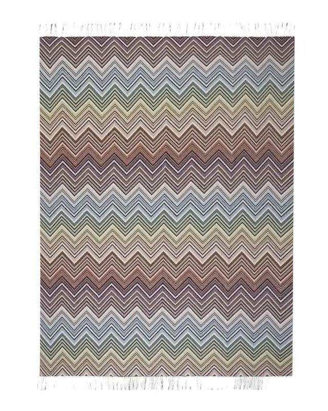Perseo Zigzag Wool/Cashmere Throw, 51" x 75" Perseo Zigzag Wool/Cashmere Throw, 51" x 75"