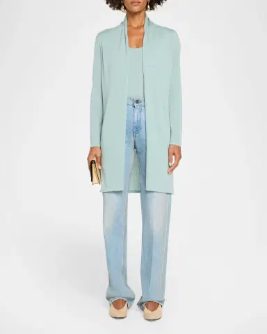 Neiman Marcus Superfine Cashmere Duster Cardigan | Thumbnail 2 Neiman Marcus Superfine Cashmere Duster Cardigan | Thumbnail 2