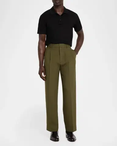 Simkhai Men's Julian Tapered-Leg Pleated Trousers | Thumbnail 2 Simkhai Men's Julian Tapered-Leg Pleated Trousers | Thumbnail 2