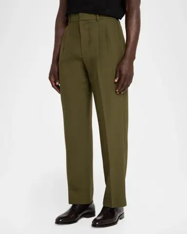 Simkhai Men's Julian Tapered-Leg Pleated Trousers | Thumbnail 4 Simkhai Men's Julian Tapered-Leg Pleated Trousers | Thumbnail 4