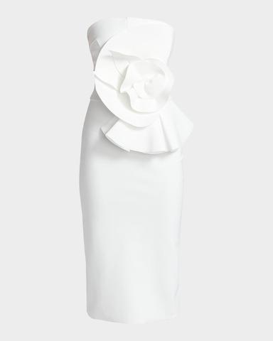 Chiara Boni La Petite Robe Hebe Strapless Embellished Jersey Dress | Thumbnail 1 Chiara Boni La Petite Robe Hebe Strapless Embellished Jersey Dress | Thumbnail 1