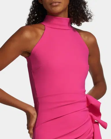 Chiara Boni La Petite Robe Gudrum Halter Ruffle Gown | Thumbnail 5 Chiara Boni La Petite Robe Gudrum Halter Ruffle Gown | Thumbnail 5