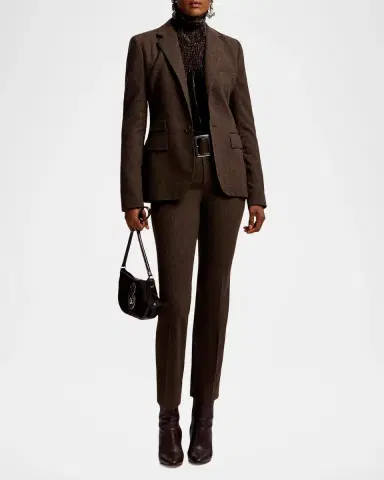 Ralph Lauren Collection Parker Striped Herringbone Jacket | Thumbnail 2 Ralph Lauren Collection Parker Striped Herringbone Jacket | Thumbnail 2