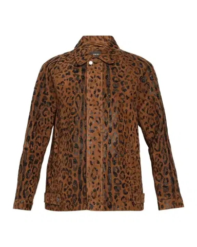 Kobi Halperin Lana Beaded Animal-Print Suede Jacket | Thumbnail 1 Kobi Halperin Lana Beaded Animal-Print Suede Jacket | Thumbnail 1