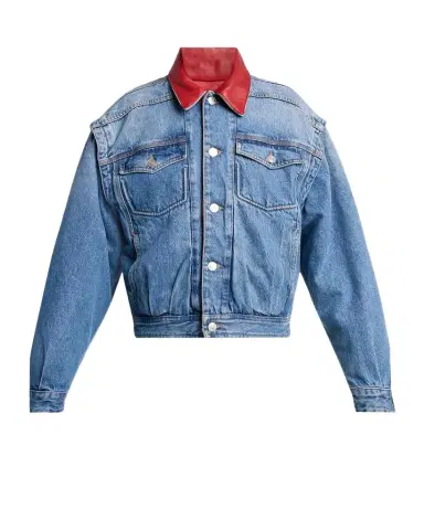 Isabel Marant Devyn Reversible Leather & Denim Jacket | Thumbnail 1 Isabel Marant Devyn Reversible Leather & Denim Jacket | Thumbnail 1