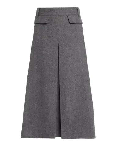 Co Front Pocket Pleated Wool-Cashmere Midi Skirt | Thumbnail 1 Co Front Pocket Pleated Wool-Cashmere Midi Skirt | Thumbnail 1