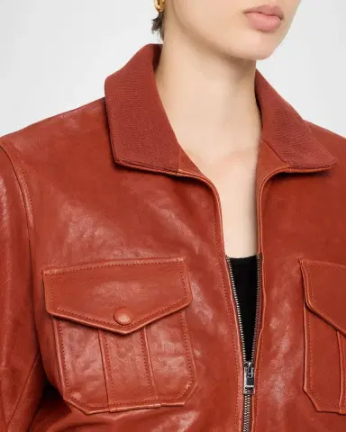 Frame The Ace Leather Jacket | Thumbnail 5 Frame The Ace Leather Jacket | Thumbnail 5