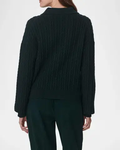 Varley Dottie Knit Polo Sweater | Thumbnail 3 Varley Dottie Knit Polo Sweater | Thumbnail 3