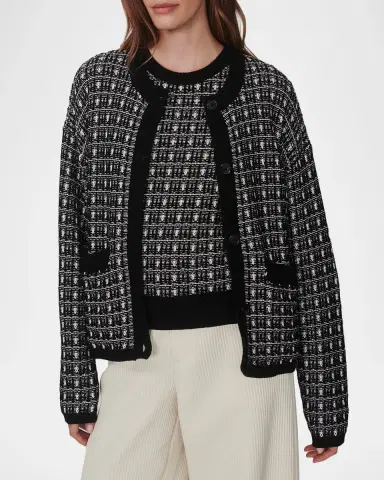 Varley Sarina Tweed Cardigan Sweater | Thumbnail 4 Varley Sarina Tweed Cardigan Sweater | Thumbnail 4