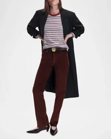 rag & bone Corduroy Harlow Mid-Rise Slim-Straight Jeans | Thumbnail 2 rag & bone Corduroy Harlow Mid-Rise Slim-Straight Jeans | Thumbnail 2