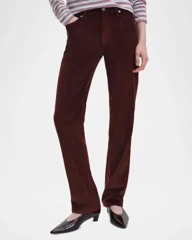 rag & bone Corduroy Harlow Mid-Rise Slim-Straight Jeans | Thumbnail 4 rag & bone Corduroy Harlow Mid-Rise Slim-Straight Jeans | Thumbnail 4