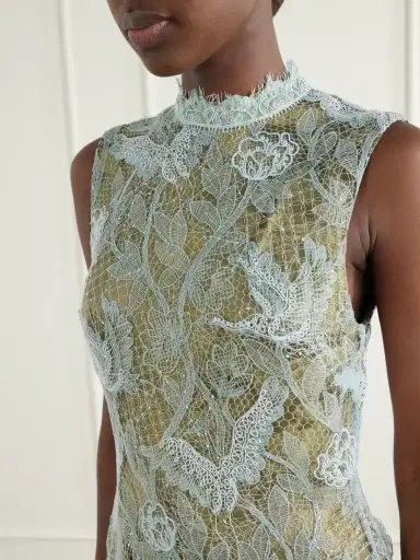 ALÉMAIS Winfred Layered Lace-trimmed Floral-jacquard Maxi Dress | Thumbnail 4 ALÉMAIS Winfred Layered Lace-trimmed Floral-jacquard Maxi Dress | Thumbnail 4