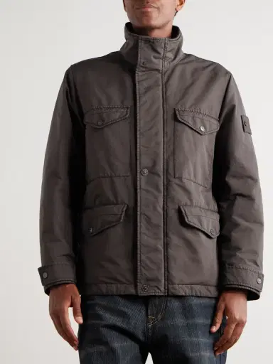 Stone Island STONE ISLAND GHOST Garment-Dyed Padded David Light-TC Field Jacket - Men | Thumbnail 3 Stone Island STONE ISLAND GHOST Garment-Dyed Padded David Light-TC Field Jacket - Men | Thumbnail 3