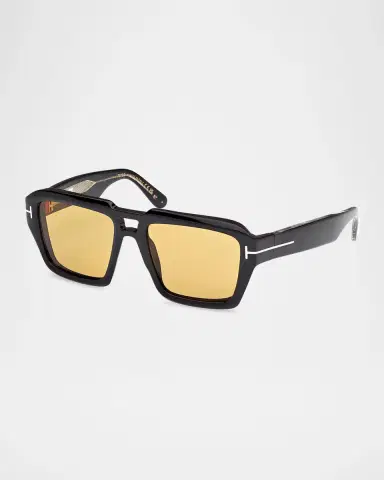 Tom Ford Men's FT1202M Acetate Rectangle Sunglasses | Thumbnail 3 Tom Ford Men's FT1202M Acetate Rectangle Sunglasses | Thumbnail 3