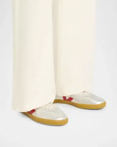 Veja Volley Low-Top Metallic Leather Sneakers | Thumbnail 2 Veja Volley Low-Top Metallic Leather Sneakers | Thumbnail 2