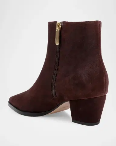 L'Agence 50mm Vesey Suede Ankle Boots | Thumbnail 3 L'Agence 50mm Vesey Suede Ankle Boots | Thumbnail 3
