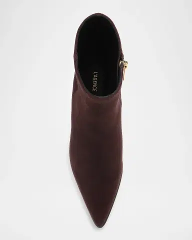 L'Agence 50mm Vesey Suede Ankle Boots | Thumbnail 4 L'Agence 50mm Vesey Suede Ankle Boots | Thumbnail 4