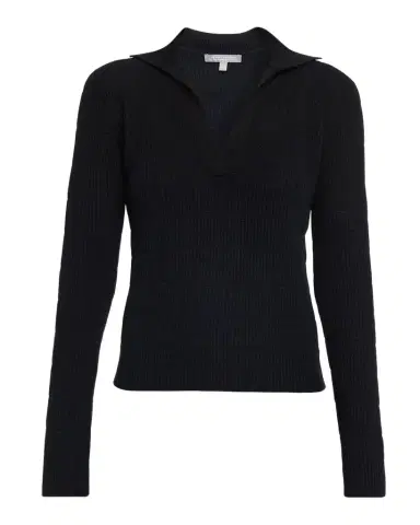 Neiman Marcus Cashmere Polo Sweater | Thumbnail 1 Neiman Marcus Cashmere Polo Sweater | Thumbnail 1