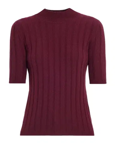 Neiman Marcus Ribbed Cashmere Elbow-Sleeve Sweater | Thumbnail 1 Neiman Marcus Ribbed Cashmere Elbow-Sleeve Sweater | Thumbnail 1
