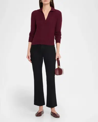 Neiman Marcus Cashmere Polo Sweater | Thumbnail 2 Neiman Marcus Cashmere Polo Sweater | Thumbnail 2