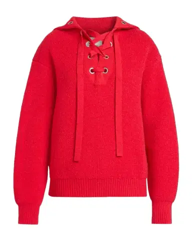 Isabel Marant Ydalia Laced Wool Rib Sweater | Thumbnail 1 Isabel Marant Ydalia Laced Wool Rib Sweater | Thumbnail 1