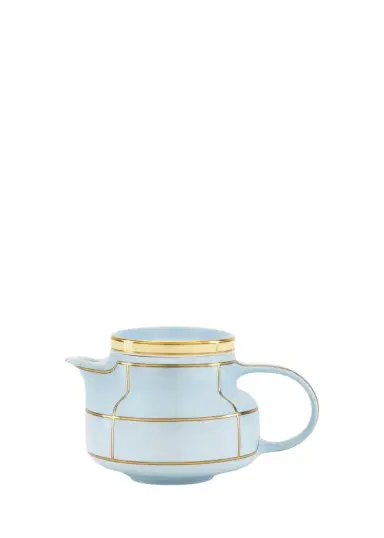 GINORI 1735 Diva Colonna Teapot with Cover, Celeste | Thumbnail 1 GINORI 1735 Diva Colonna Teapot with Cover, Celeste | Thumbnail 1