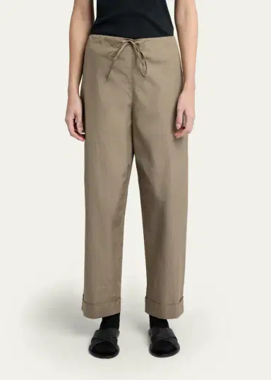 The Row Delano Straight-Leg Cotton Poplin Pants | Thumbnail 4 The Row Delano Straight-Leg Cotton Poplin Pants | Thumbnail 4