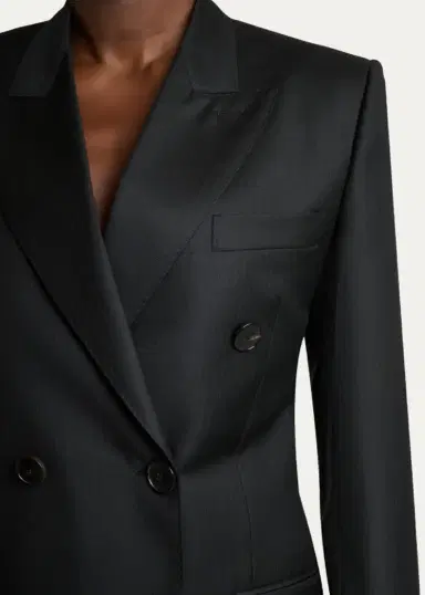 Givenchy Double-Breasted Pinstripe Wool Jacket | Thumbnail 5 Givenchy Double-Breasted Pinstripe Wool Jacket | Thumbnail 5