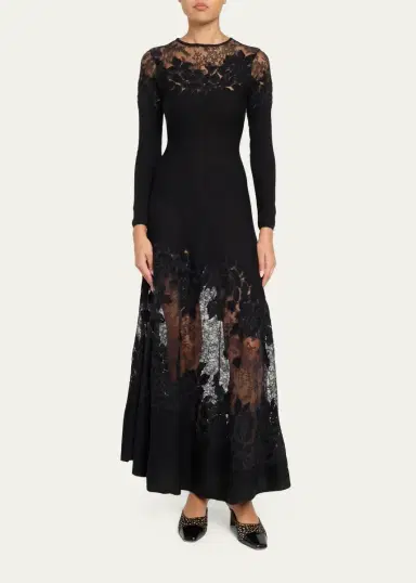 Ulla Johnson Clemence Long-Sleeve Lace Dress | Thumbnail 2 Ulla Johnson Clemence Long-Sleeve Lace Dress | Thumbnail 2