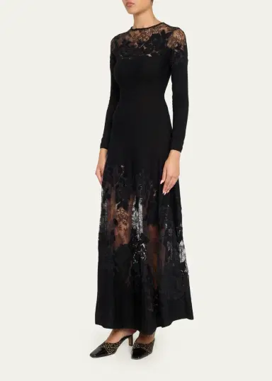 Ulla Johnson Clemence Long-Sleeve Lace Dress | Thumbnail 4 Ulla Johnson Clemence Long-Sleeve Lace Dress | Thumbnail 4