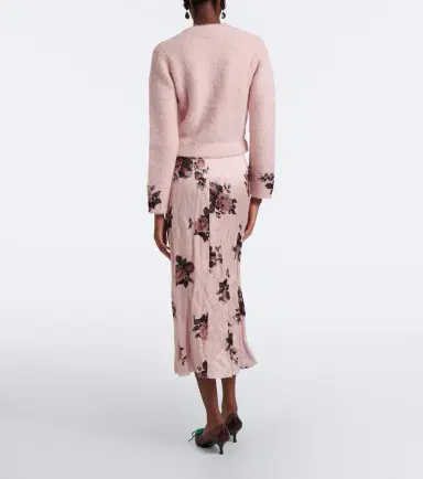 Erdem Floral satin midi skirt | Thumbnail 2 Erdem Floral satin midi skirt | Thumbnail 2