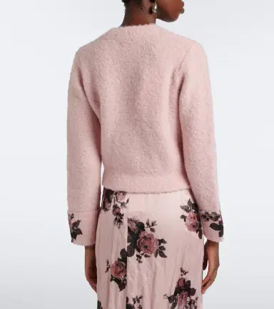 Erdem Floral wool and alpaca bouclé cardigan | Thumbnail 2 Erdem Floral wool and alpaca bouclé cardigan | Thumbnail 2