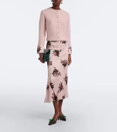Erdem Floral wool and alpaca bouclé cardigan | Thumbnail 3 Erdem Floral wool and alpaca bouclé cardigan | Thumbnail 3