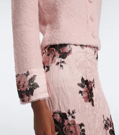 Erdem Floral wool and alpaca bouclé cardigan | Thumbnail 4 Erdem Floral wool and alpaca bouclé cardigan | Thumbnail 4