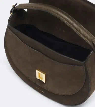 DeMellier Siena Saddle Small suede crossbody bag | Thumbnail 2 DeMellier Siena Saddle Small suede crossbody bag | Thumbnail 2