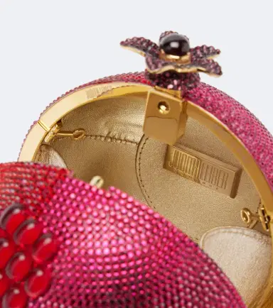 Judith Leiber Couture Pomegranate crystal-embellished clutch | Thumbnail 2 Judith Leiber Couture Pomegranate crystal-embellished clutch | Thumbnail 2