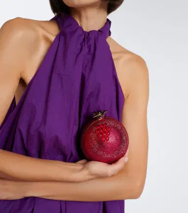 Judith Leiber Couture Pomegranate crystal-embellished clutch | Thumbnail 4 Judith Leiber Couture Pomegranate crystal-embellished clutch | Thumbnail 4