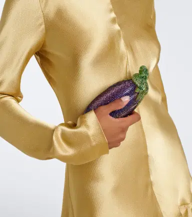 Judith Leiber Couture Eggplant crystal-embellished clutch | Thumbnail 5 Judith Leiber Couture Eggplant crystal-embellished clutch | Thumbnail 5